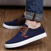 FREE SHIPPING spring and summer men’s casual canvas shoes England to help low student shoes breathable male shoes solid