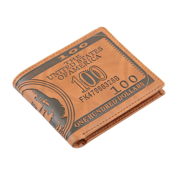 1Piece Men Wallet Pockets Card US Dollar Bill Money Wallet Man BIFOLD Wallet Dollar Wallet Newest