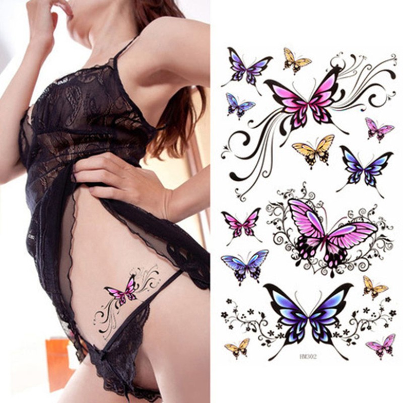 Newly-Design-Fashion-Beautiful-Butterfly-Tattoo-Stickers-Temporary-Waterproof-Body-Beauty