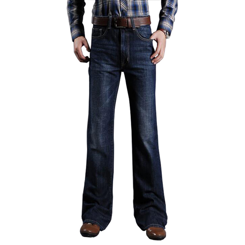 mens flared denim