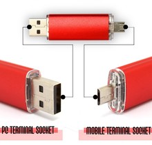 USB Flash Drive Smartphone Pen Drive 16g 8g 4g 2g Micro USB Portable Storage Memory Metal
