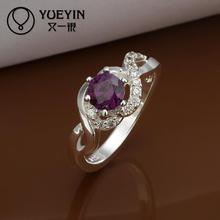 2015 wholesale 925 Silver ruby wedding Austrian Crystal CZ Simulated Diamonds ring new design for lady