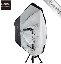 Hpusn speedlit flash light octagon camera diffuser umbrella softbox reflector 120cm Photography Photo Studio Accessories