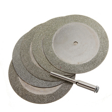 Wholesale Price 5pcs 50mm Diamond Cutting Discs & Drill Bit For Rotary Tool Dremel Stone Blade