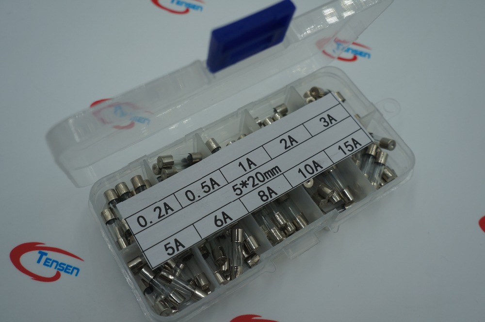 fast glass fuses kit fuse package insurance tube package 10 kind 5 20mm 0 2A 0