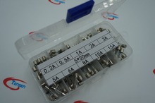 fast glass fuses kit fuse package insurance tube package 10 kind 5 20mm 0 2A 0