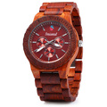 2016 New Fashion Seasonal Decorative Sub dials Male Quartz Watch Maple Band Wooden Watches Men for
