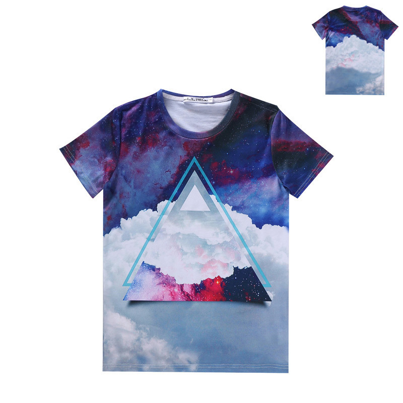 Hot-2015-Fashion-Galaxy-Space-Clouds-Women-Men-T-shirt-Tee-3D-Novel-Digital-Print-Short