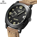MEGIR Famous Brand Fashion Men Sports Watches Quartz Brown Strap Black Dial Waterproof Wristwatch Male Relogio