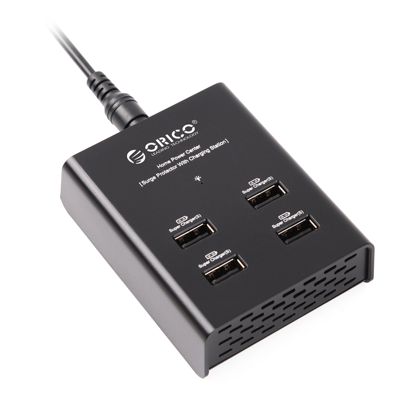 ORICO DUB-4P-BK 4 Port USB Charger Tablet Charger for IPad/IPhone/Samsung-Black