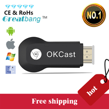 M2 WIFI дисплей ключ с жк-hdmi 1080 P для Miracast dlna-трансляции поддержки окна iOS Andriod зеркало , чтобы тв-проектор