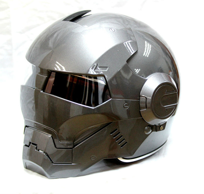 M XL L NF Motorcycle flip up helmet,Iron Man Transformers full face helmet,motocross full face flip mask helmet D.O.T certified 
