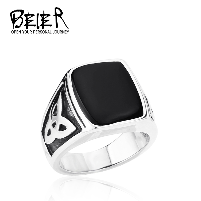 Drop Ship Mens Cool Fashion Black Ring Stainless Steel Jewelry Egyptian Pattern Fashion Jewelry BR8 037