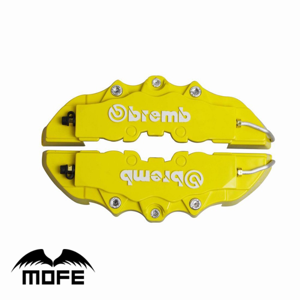 Free shipping Replacement Parts Plastic Brembo Brake Caliper 4pcs lot Car Front Rear 3D Disc Cover