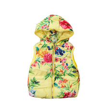 2016 New Arrival Girl Vest High Quality Children’s Clothing Outerwear Girls Vests Coats Casual Thick Hooded Waistcoats MJ04