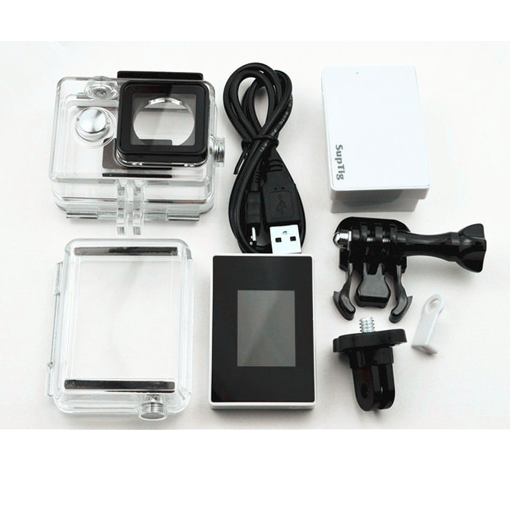 Xiaomi Yi Accessories Waterproof Housing Case +Expand Case Cover+LCD Screen Display+External BacPac Battery For Xiaomi yi Action- (1)