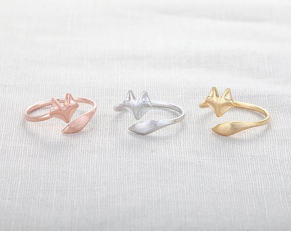 Cute Fox Ring, animal rings,cool rings