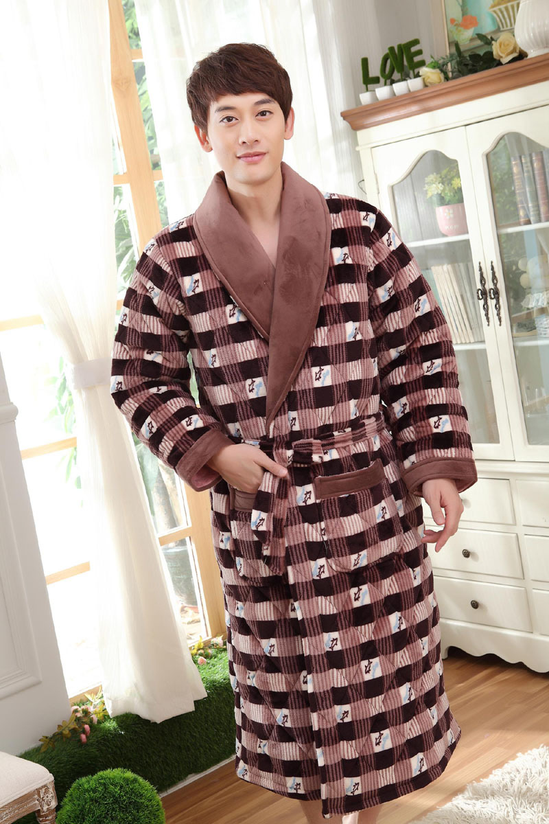 Mens quilted robes