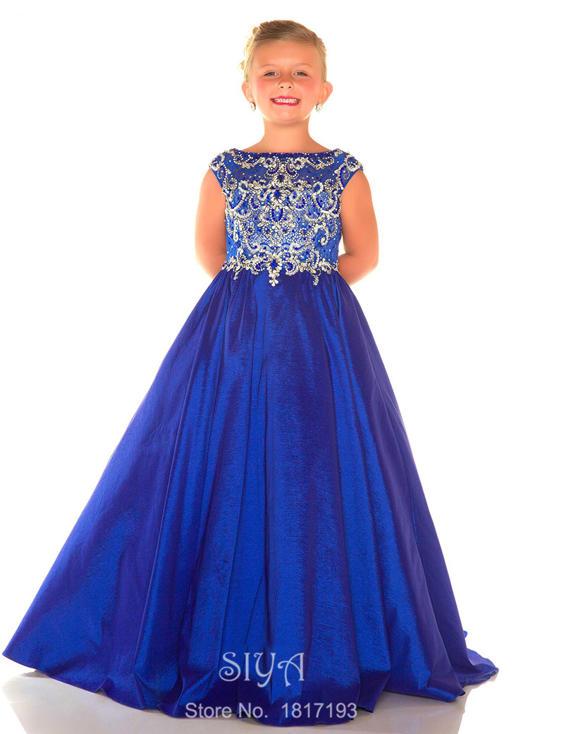 Sapphire Blue Flower Girl Dresses - Cheap Wedding Dresses