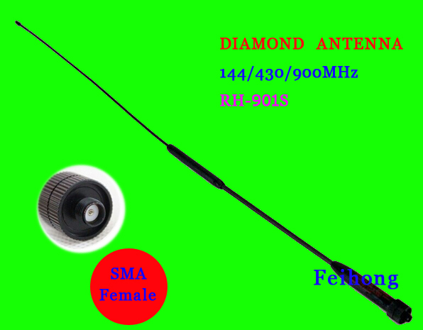3pcs/lot DIAMOND RH901S SMA-F Female Dual Band Antenna For  TG-UV2 KG-UVD1P PX-888K BaoFeng UV-5R UV-B5 BF-888S UV-5RA  radio