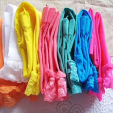 Toddler Kids Girl Lacing Velvet Tights Capri Pants Pantyhose Skinny Trousers