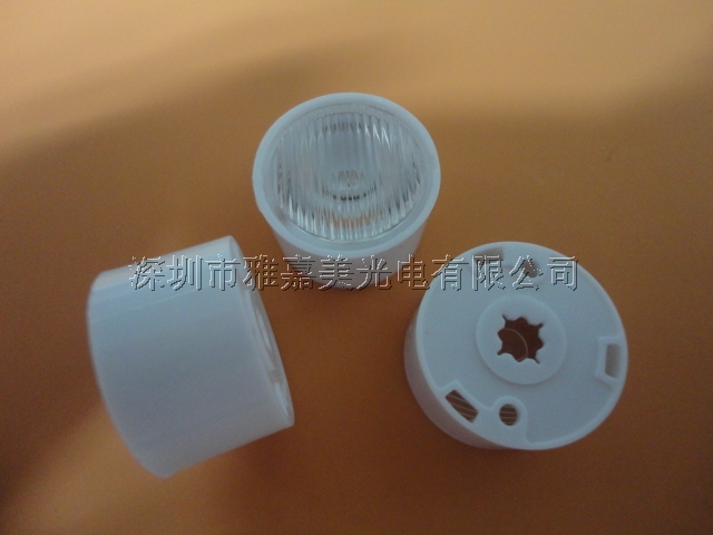 Belt base- CREE lens Diameter 21.5mm 20x60 degrees Stripe XPG lens  XP-E LED lens Reflector Collimator (20 pieces/lot)