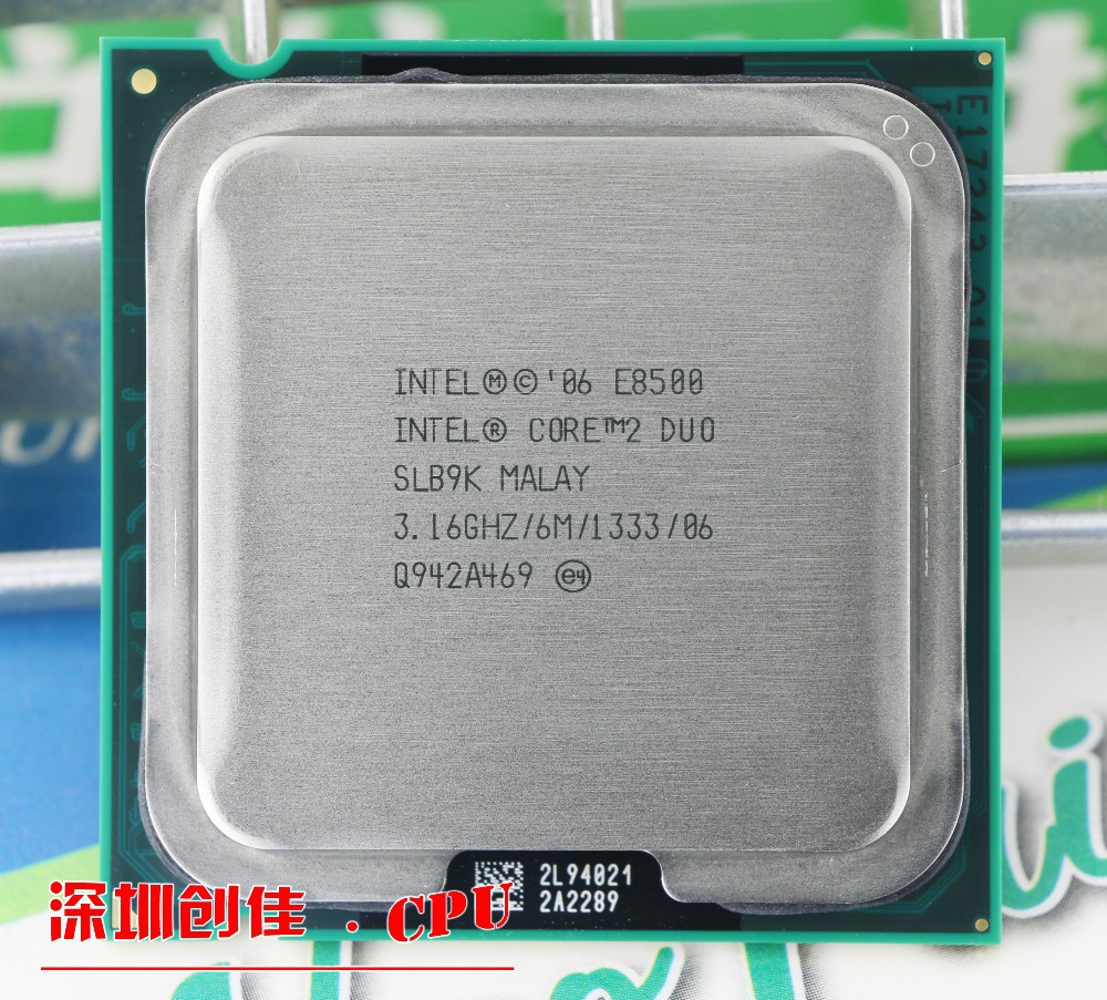   Intel cpu, Core2 DUO E8500 CPU / 3.1  / LGA775 / 775 . / 6  L2  /  CORE / 65   scrattered 