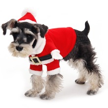2014 New Design Cute Christmas Dog Clothes Santa Pet Clothing Winter Warm Small Medium Dog Cat XS-XL Size