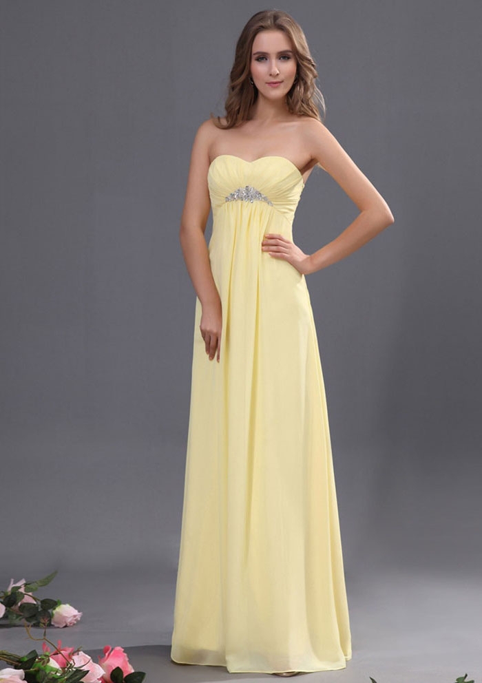 Yellow bridesmaid dresses