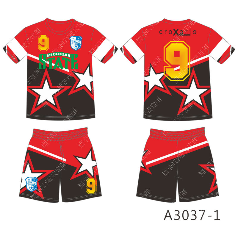 Red Soccer Uniform 9