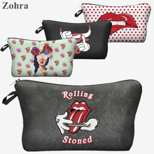 Women Lips Portable Type Bags Make up organizer bag Cosmetics Bags & Cases travel trousse de maquillage neceser Storage Bags