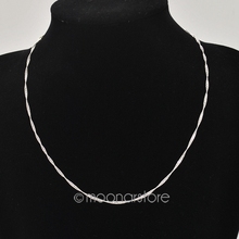 Women’s Elegant Silver Plated Water Wave Ripple Necklace Chain Chic Fashion Jewelry Jewel GMPJ216