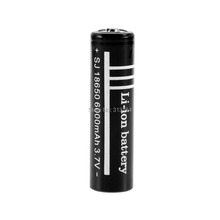 2Pcs High Quality 3.7V 6000mAh 18650 Li-ion Rechargeable Battery for Flashlight