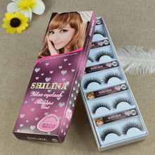 high quality new 10 pairs set natural false eyelashes thick long eyelash fake eye lashes black
