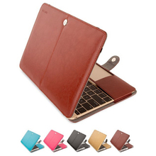 Mosiso Luxury PU Laptop Leather Sleeve Case for Apple Macbook 12 inch A1534 Notebook Ultra book Protective Shell Cover