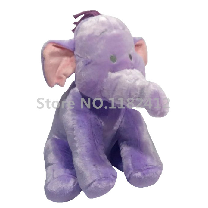 large purple stuffed elephant