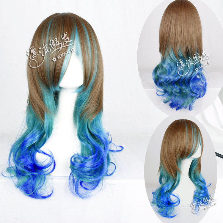 Гаджет  Cosplay wig/day of the new department The original SuFeng finches yi water level gradient grain volume 70 cm  None Изготовление под заказ