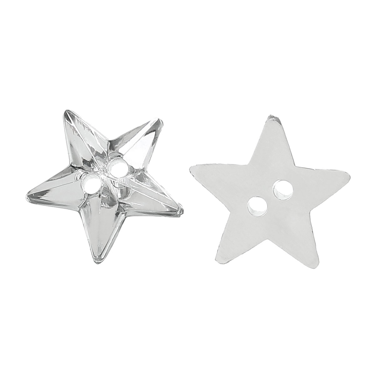 Гаджет  Acrylic Sewing Button Scrapbooking Stars White 2 Holes 13.0mm( 4/8")x 12.0mm( 4/8"),20 PCs 2015 new None Дом и Сад