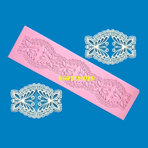 New Free shipping butterfly animal lace mat mold  fondant molds, silicone cake mould,fondant cake decorating tools wholesale