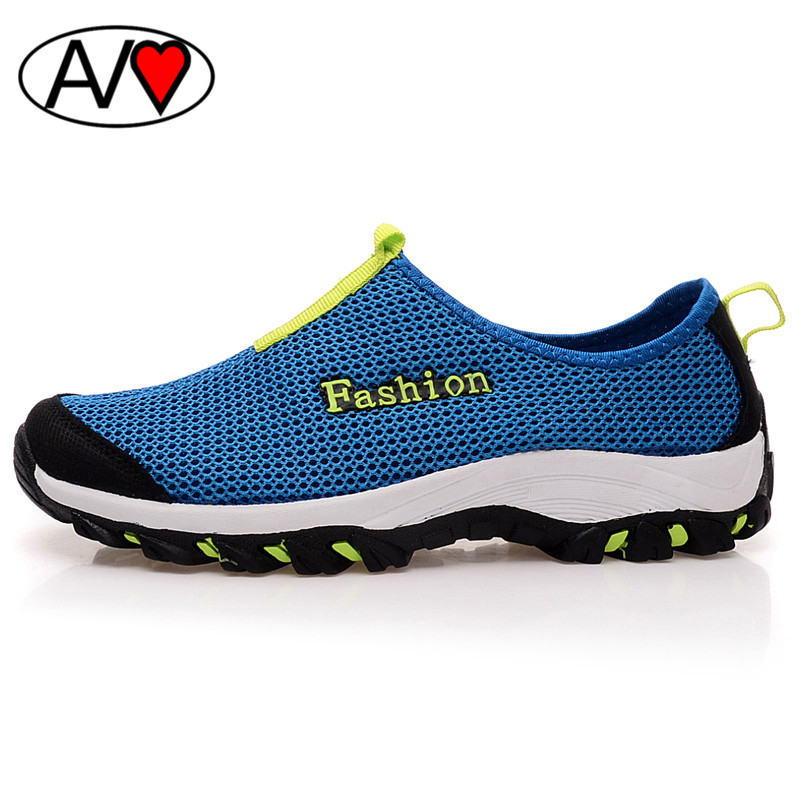 Size 35 46 Unisex Breathable font b Shoes b font Summer 2016 Slip on Women Platform
