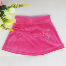 Lovely Kids Girls Heart Bowknot Printed Skirt Sports Casual Short Skirt 2-7Y New Arrival