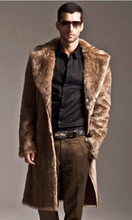 Hot new men’s leather coat winter fur coat fox fur grass