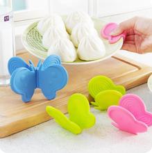 Cooking Tools Butterfly Anti-hot Bowl Clip Microwave Oven Heat Resistant Disk Clip Slip-resistant Hand Guard Kitchen Accessories