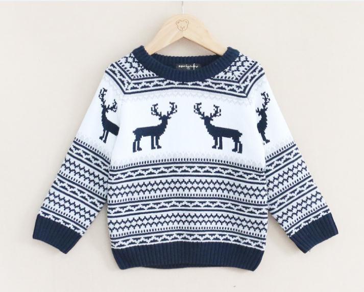 New baby boy sweater boys deer sweater kids boys pullover sweater children sweaters 5pcs/lot