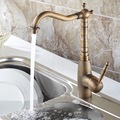 Antique Copper Bathroom Basin Kitchen Sink Mixer Tap Faucet HY 665