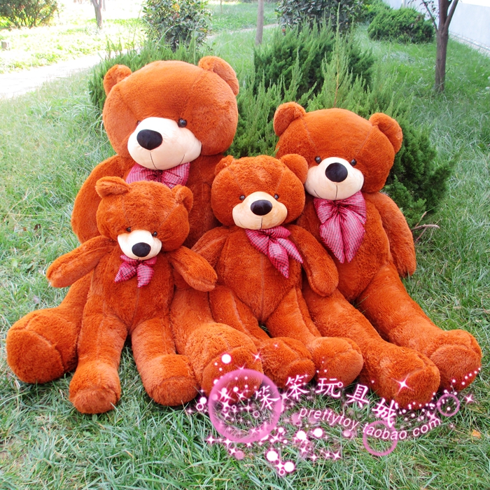 Plush toy huge about 160cm teddy bear dark brown  throw pillow Large doll bear birthday gift t7722
