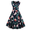 Vintage Women Dress Audrey Hepburn 1950s 60s Rockabilly Summer Party Dress Sleeveless Beach Dresses Vestidos Casual