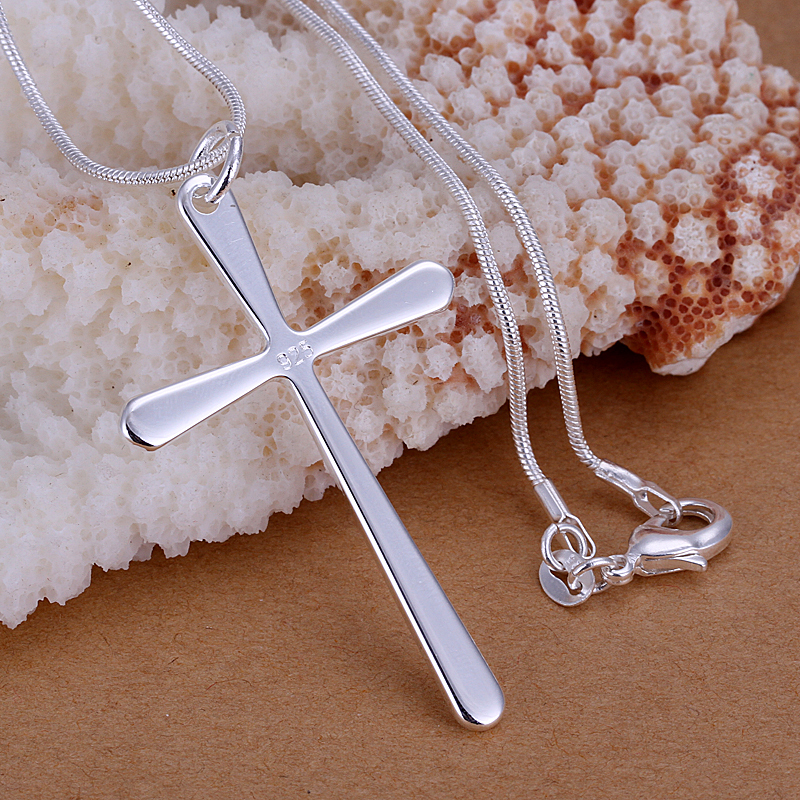 Wholesale New Arrival Sterling Silver Cross Necklace Pendant Fashion 925 Sterling Silver 925 Jewelry crucifixo