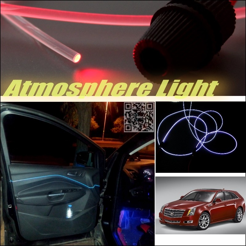 Car Atmosphere Light Fiber Optic Band For Cadillac BLS 2005~2010 Furiosa Interior Refit No Dizzling Cab Inside DIY Air light
