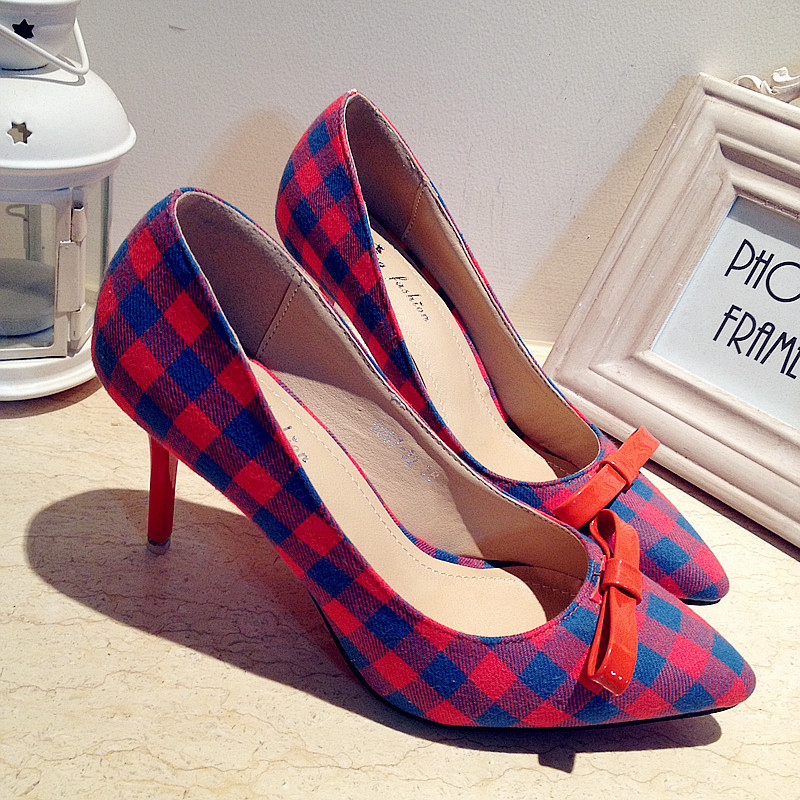 Compare Prices on Red Plaid Heels- Online Shopping/Buy Low Price ...